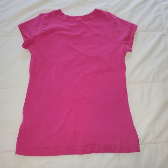 Guess small 7/8 girls pink cotton tee - Picture 2 of 5